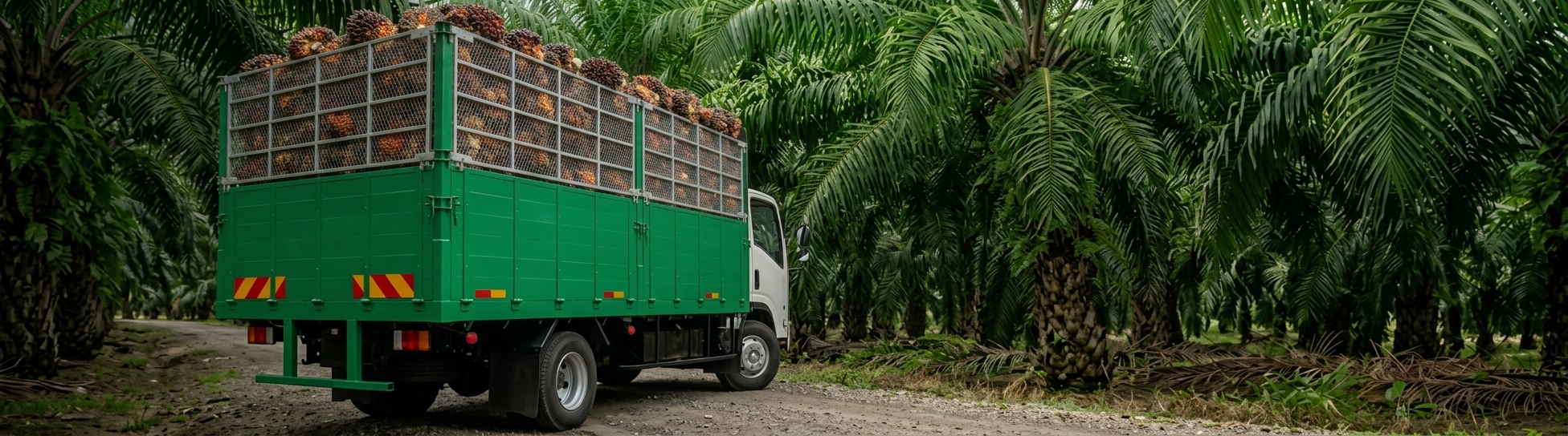 Light FFB Railed Cargo working in an oil palm plantation